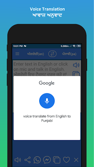 English to Punjabi Translator Screenshot 3