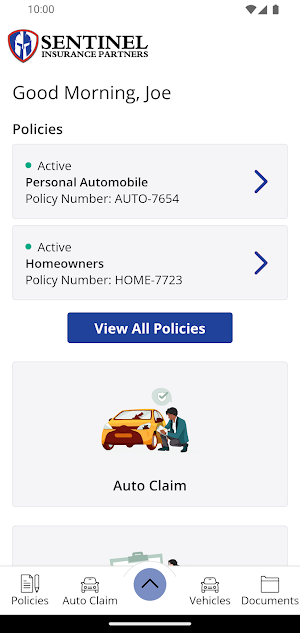Sentinel Ins Partners Mobile Screenshot 1