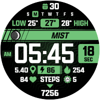 ATHLETIC Digital Watch Face
