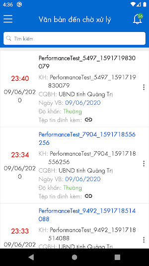 Quản lí văn bản điều hành - HSCV - Quảng Trị Screenshot 2