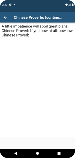 Millennial Chinese Proverbs Screenshot 2