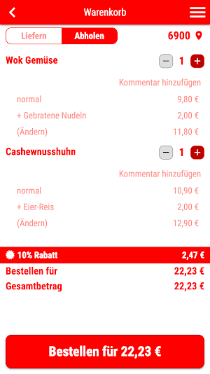 Lili Asiatische Küche Screenshot 1