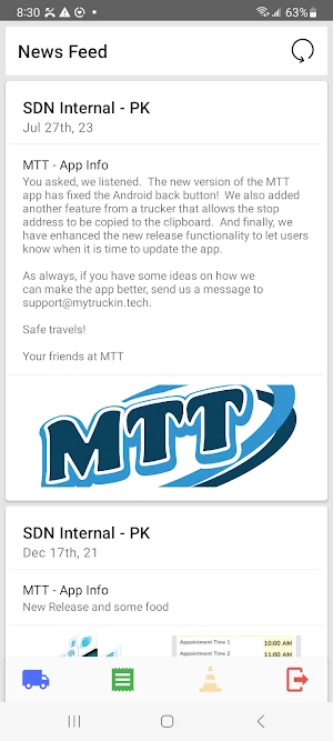 My Truckin' Mobile App Screenshot 0