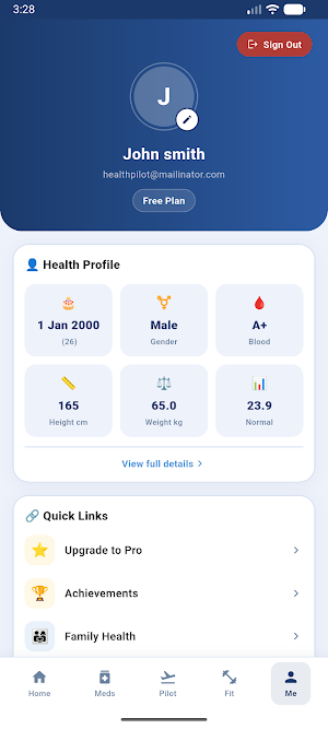 HealthPilot Screenshot 0