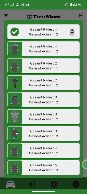 TireMoni TPMS Connect Screenshot 2