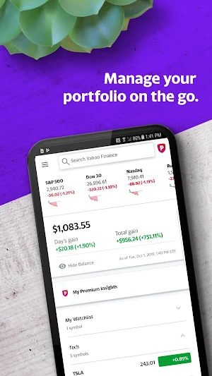 Yahoo Finance Screenshot 0