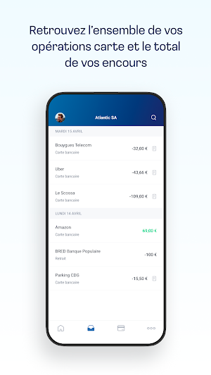 Carte Corporate BRED Screenshot 2