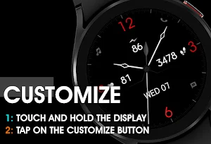 Minimal Black Watch Face Screenshot 2