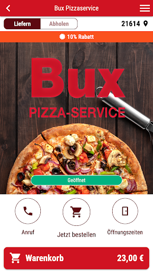 Bux Pizzaservice Screenshot 0