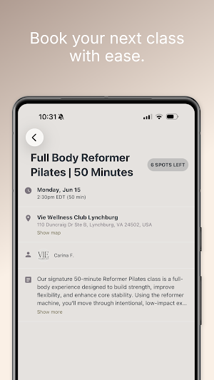Vie Wellness Club LYH Screenshot 3