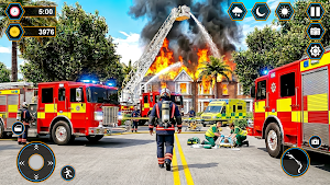 US Fire Truck Rescue Sim Game Screenshot 1