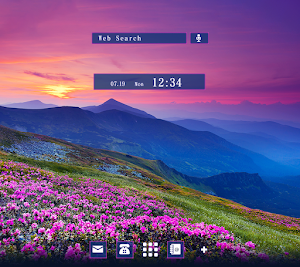Gradient Mountain Range Theme Screenshot 0