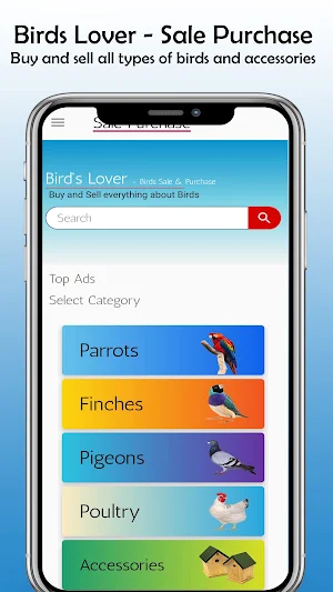 Birds Lover - Birds and Parrots Sale Purchase Screenshot 2