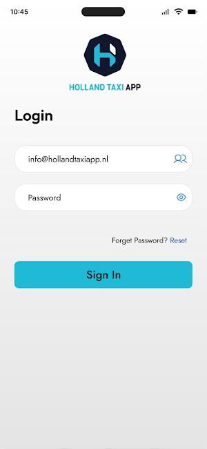 Holland Taxi App Screenshot 2
