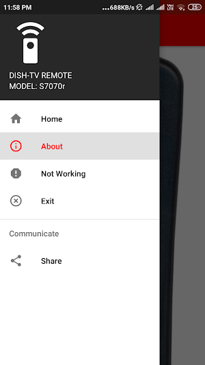 Freeview Remote Control S7070r Screenshot 2