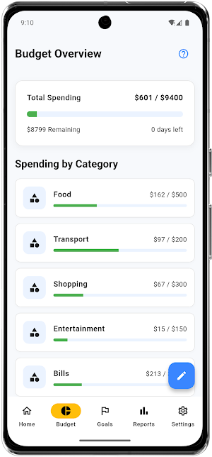 PocketBudget - Finance Tracker Screenshot 1