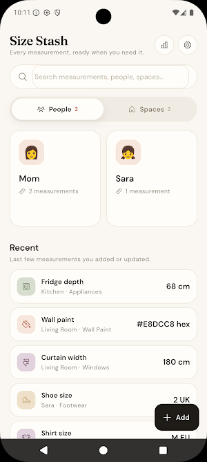 Size Stash Screenshot 0