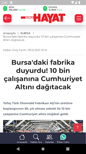 Bursa Hayat Screenshot 2