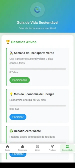 Guia de Vida Sustentável Screenshot 1