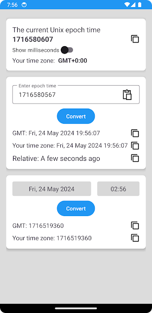 Epoch Time Converter Screenshot 2