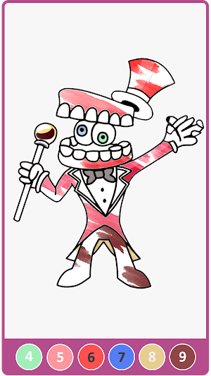 Pomni Circus coloring Screenshot 1