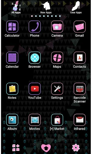 Cute Wallpaper Neon Kiss Screenshot 2