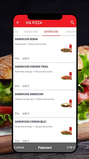 via pizza Screenshot 3