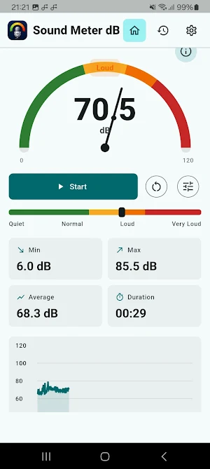 Sound Meter dB Screenshot 1