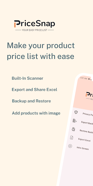 PriceSnap - Make Price List Screenshot 0