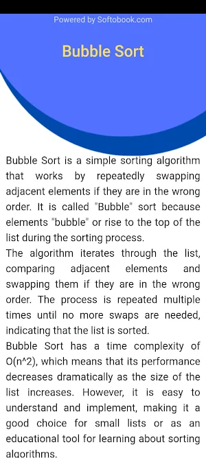 Sorting Algorithms Screenshot 3