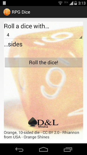 RPG Dice Screenshot 1
