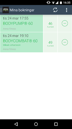 Arena Fitness Screenshot 1