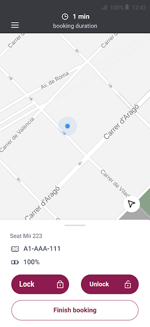 SEAT Corporate Mobility Screenshot 2