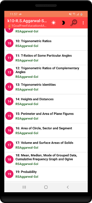 RS Aggarwal Class 10 Math Solution OFFLINE Screenshot 2