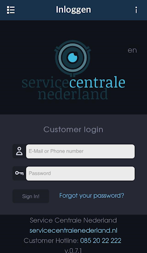 Service Centrale Nederland Screenshot 0