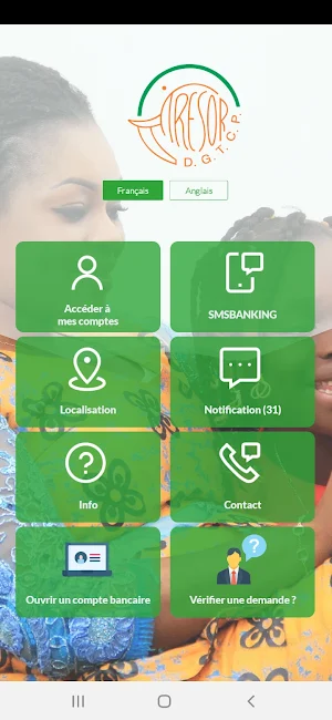 Banque du Trésor Mobile Screenshot 0
