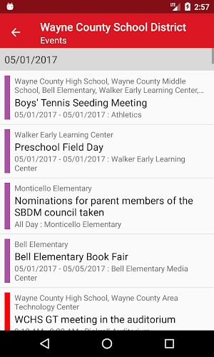 Wayne County School District Screenshot 2