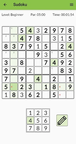 Sudoku - Time challenge Screenshot 0