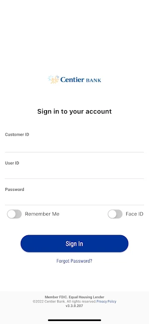 Centier Bank Business Screenshot 1