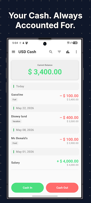 Cash Stash: Cash Book & Ledger Screenshot 0