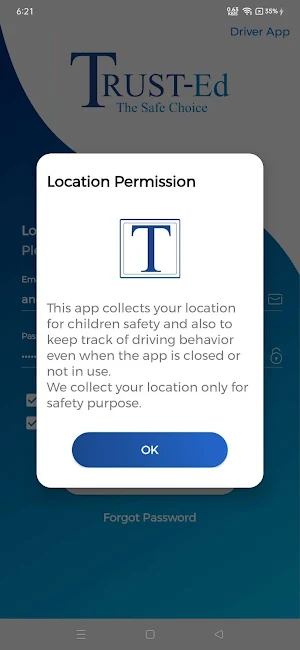 TRUST-Ed Driver App Screenshot 0