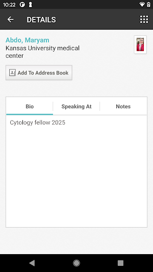 72nd Annual Scientific Meeting Screenshot 3