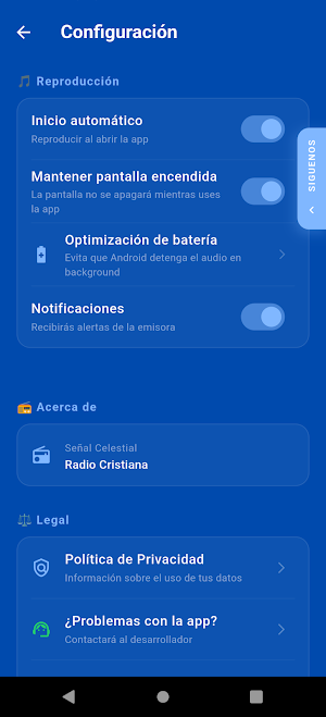 Señal Celestial Screenshot 2