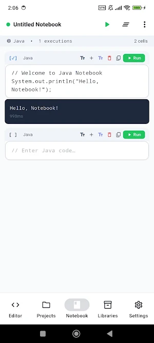 Java Compiler & IDE Editor Screenshot 3