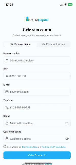 Raise Capital Screenshot 1