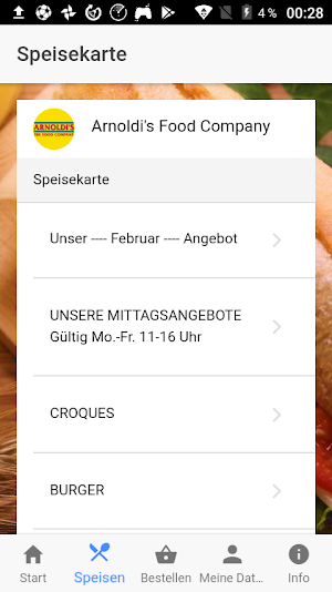 Arnoldis Food Company Screenshot 1