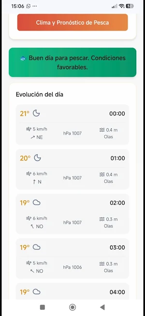 ChimiPesca - Clima y Previsión Screenshot 3