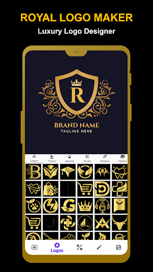 Royal Logo Maker - Logo Design Screenshot 1