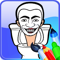 Skibidi Coloring Page Toilete