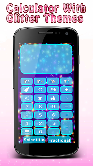 Glitter Calculator - Girls Shiny Calculator Screenshot 3